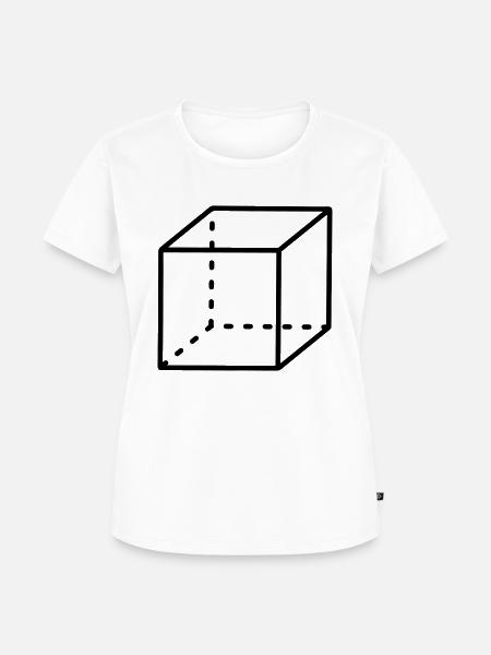 Würfel-Mathematik - Frauen Premium Bio T-Shirt - Weiß