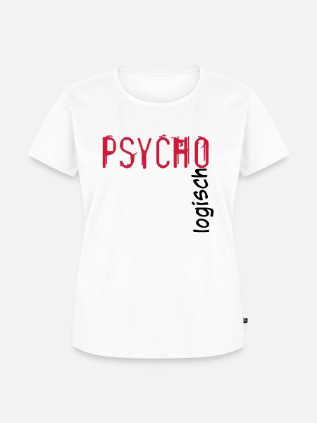 Psycho Logisch - Frauen Premium Bio T-Shirt - Weiß