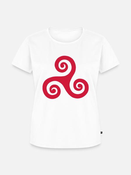 Triskele_02 - Frauen Premium Bio T-Shirt - Weiß