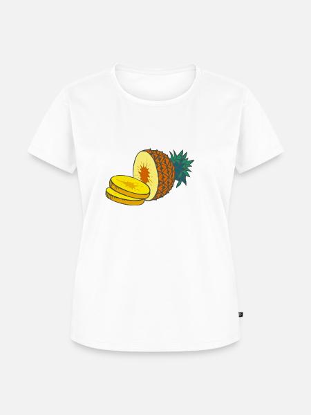 Ananas - Frauen Premium Bio T-Shirt - Weiß
