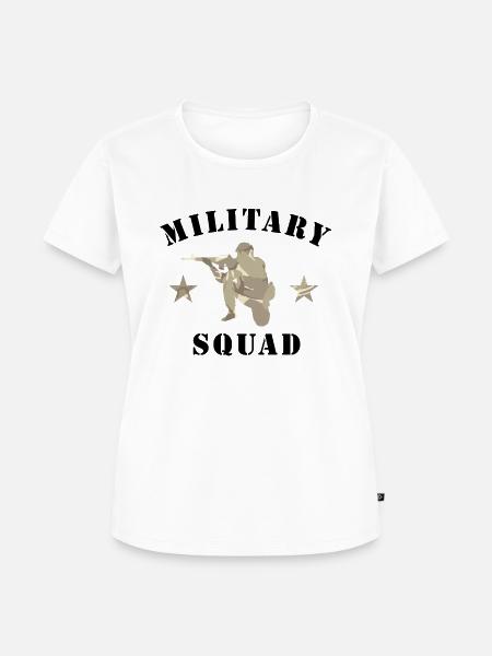 Militärischer Trupp - Frauen Premium Bio T-Shirt - Weiß