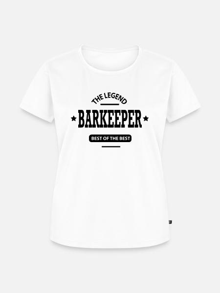 barkeeper - Frauen Premium Bio T-Shirt - Weiß