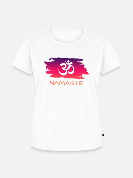 Yoga Namaste - Frauen Premium Bio T-Shirt - Weiß