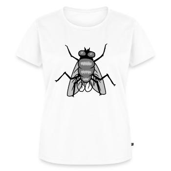 Small House Fly Insect Design - Women's Premium Organic T-shirt - white - Front - AI Model Female 172 dark (172cm)