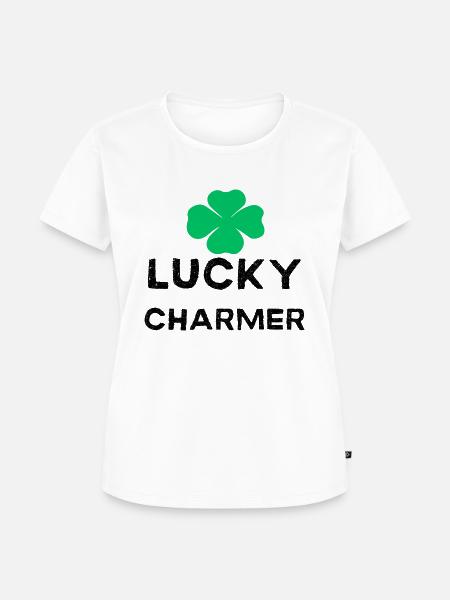 GLÜCKSBRINGER - Frauen Premium Bio T-Shirt - Weiß
