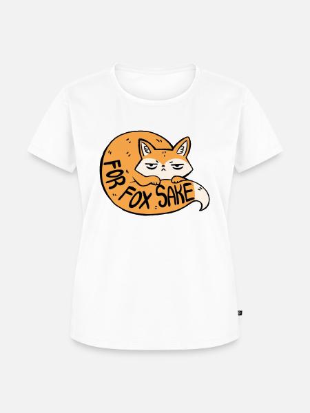 Für Fuchs Sake T-Shirt - Frauen Premium Bio T-Shirt - Weiß