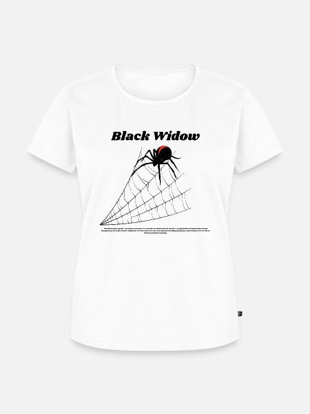 Black Widow I Schwarze Witwe - Frauen Premium Bio T-Shirt - Weiß