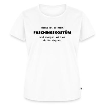 Faschingskostüm Putzlappen - Frauen Premium Bio T-Shirt - Weiß - Vorne - AI Model Female 172 dark (172cm)