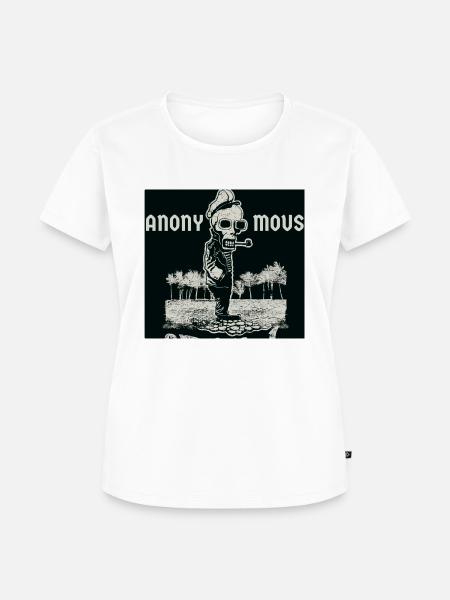 T-Shirt Anonym - Frauen Premium Bio T-Shirt - Weiß