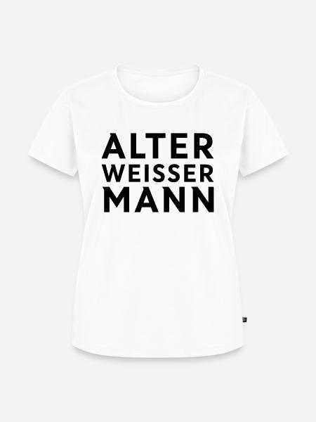 Alter weißer Mann - Frauen Premium Bio T-Shirt - Weiß