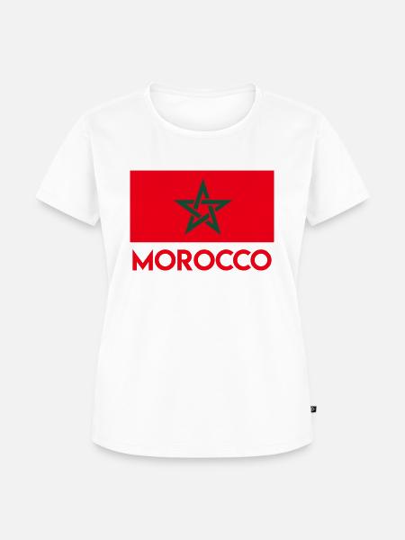 T-Shirt Marokko - Frauen Premium Bio T-Shirt - Weiß