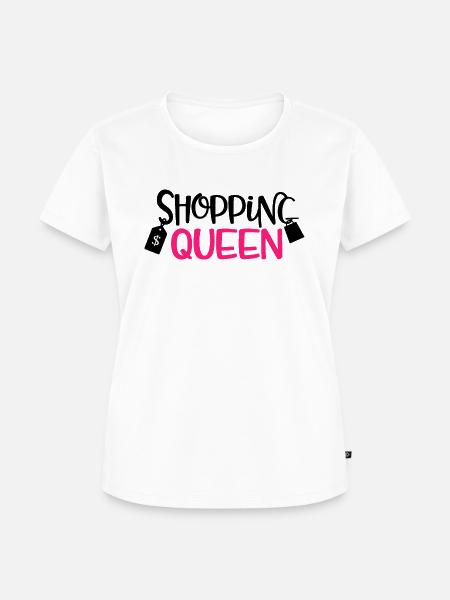 Shopping Queen - Frauen Premium Bio T-Shirt - Weiß