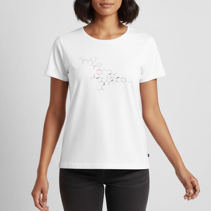Molécule d’ocytocine - Formule structurale colorée T-shirt Premium bio Femme