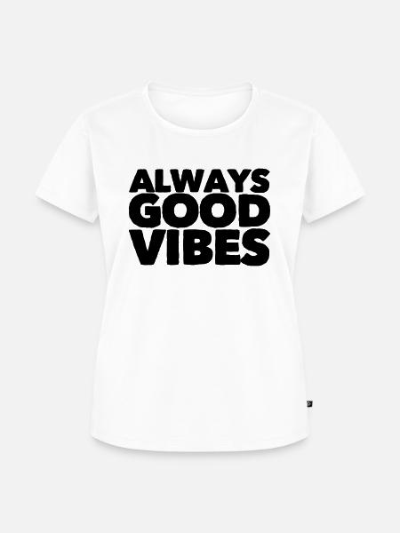 Good vibes - Frauen Premium Bio T-Shirt - Weiß