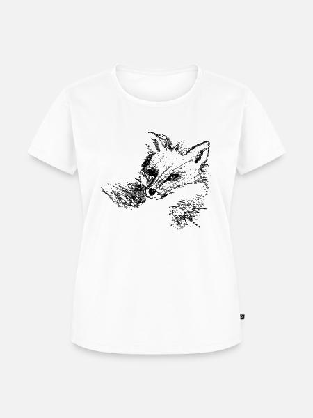 Fuchs - Frauen Premium Bio T-Shirt - Weiß