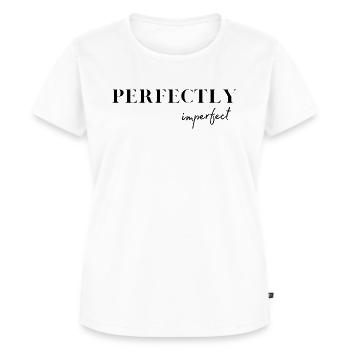 PERFECTLY imperfect - Frauen Premium Bio T-Shirt - Weiß - Vorne - AI Model Female 172 dark (172cm)