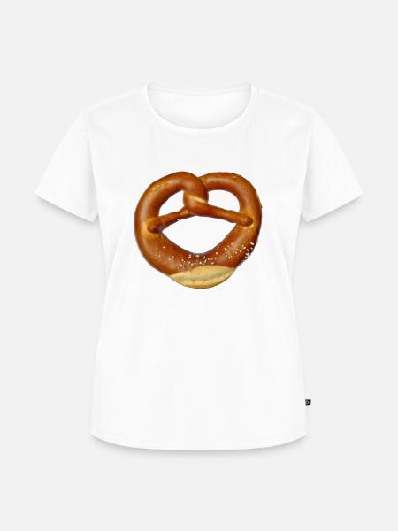 Brezel - Frauen Premium Bio T-Shirt - Weiß