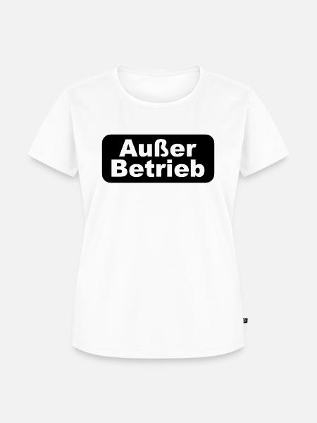 ausser betrieb - Frauen Premium Bio T-Shirt - Weiß