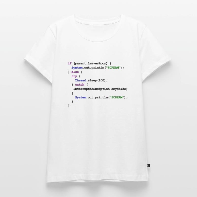 Java Code New Baby - InterruptedException Women's Premium Organic T-shirt