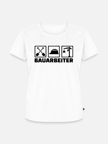 Bauarbeiter - Frauen Premium Bio T-Shirt - Weiß
