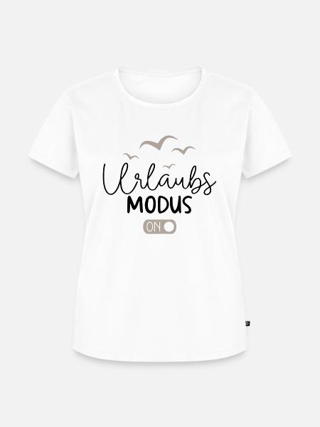Urlaubsmodus - Frauen Premium Bio T-Shirt - Weiß