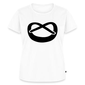 brezel__f1 - Frauen Premium Bio T-Shirt - Weiß - Vorne - AI Model Female 172 dark (172cm)