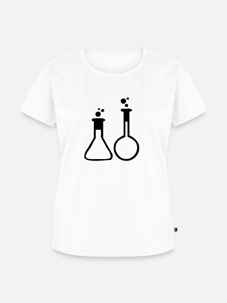 Gläser im Labor - Frauen Premium Bio T-Shirt - Weiß