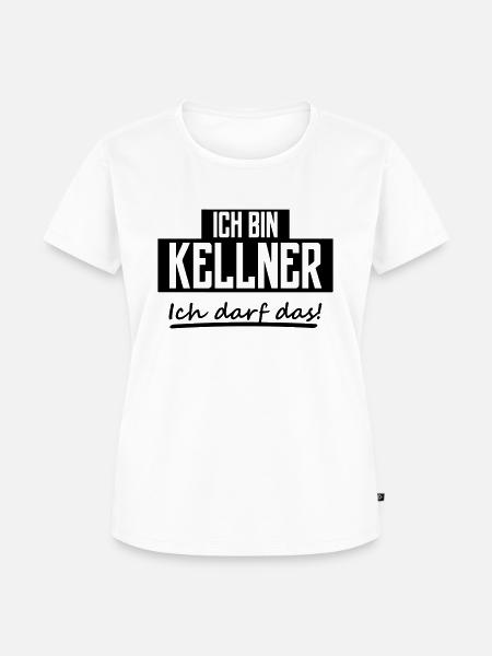 ich bin kellner - Frauen Premium Bio T-Shirt - Weiß