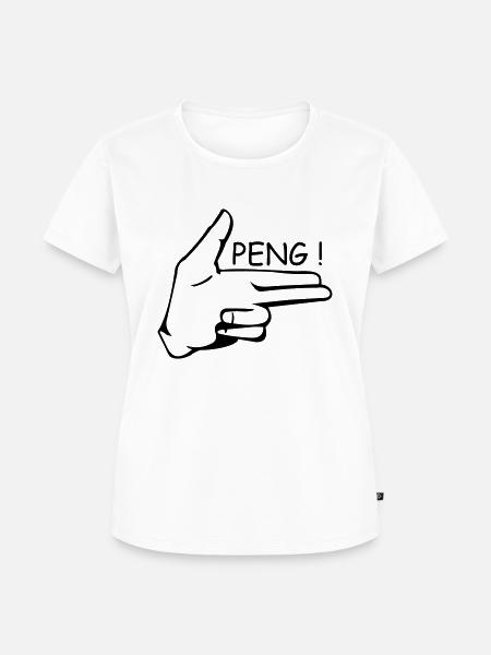 peng - Frauen Premium Bio T-Shirt - Weiß