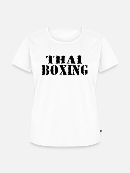 Thai Boxing - Frauen Premium Bio T-Shirt - Weiß