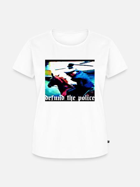 defund the police - Frauen Premium Bio T-Shirt - Weiß