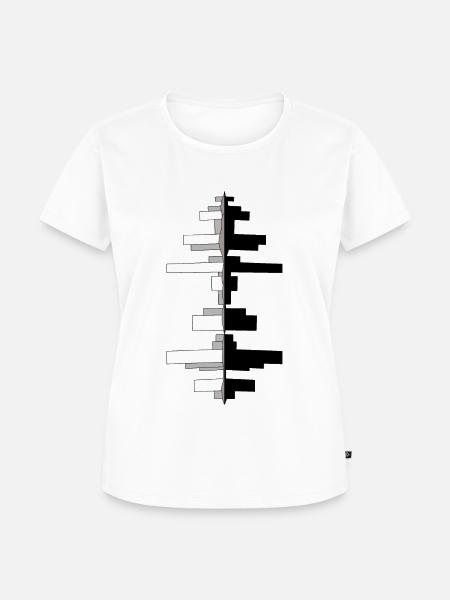Wolkenkratzer am Fluss - Frauen Premium Bio T-Shirt - Weiß