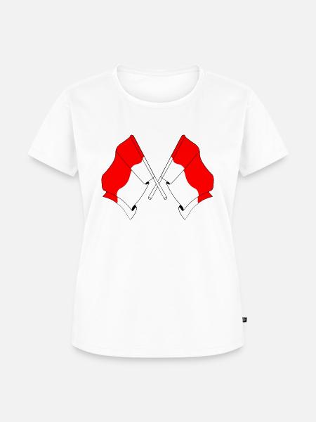 Zwei Flaggen Solothurn, Schweiz - Frauen Premium Bio T-Shirt - Weiß