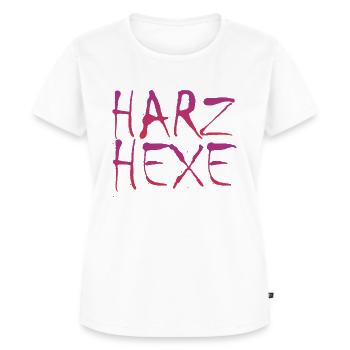 Harzhexe Hexe Fasching Fastnacht Karneval - Frauen Premium Bio T-Shirt - Weiß - Vorne - AI Model Female 172 dark (172cm)