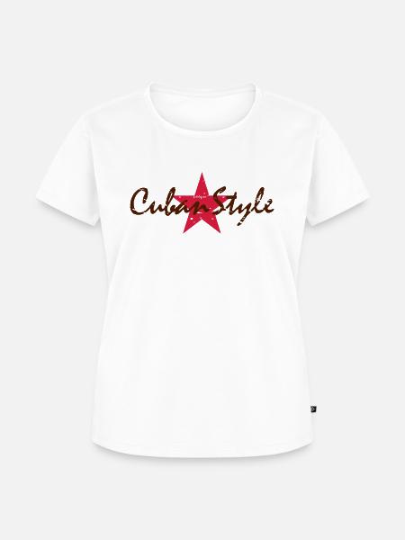cuban style_vec_2 de - Frauen Premium Bio T-Shirt - Weiß