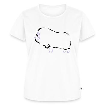 Musk Ox - Scandinavia - Women's Premium Organic T-shirt - white - Front - AI Model Female 172 dark (172cm)