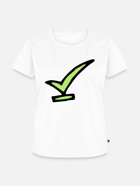 check - Frauen Premium Bio T-Shirt - Weiß