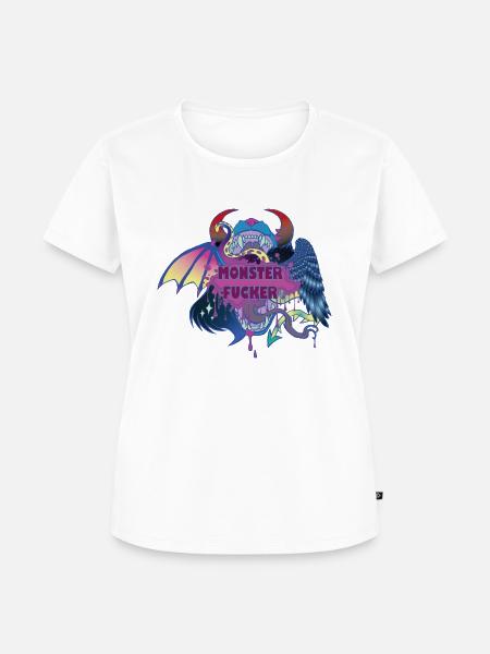 Monster Fucker! - Frauen Premium Bio T-Shirt - Weiß