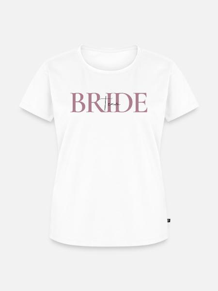 BRIDE team - Frauen Premium Bio T-Shirt - Weiß