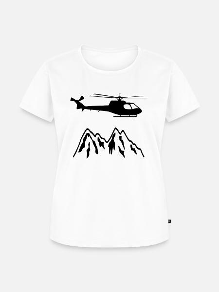 Rettungs Helicopter - Frauen Premium Bio T-Shirt - Weiß
