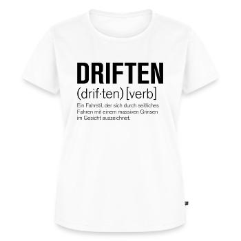 Driften - Frauen Premium Bio T-Shirt - Weiß - Vorne - AI Model Female 172 dark (172cm)