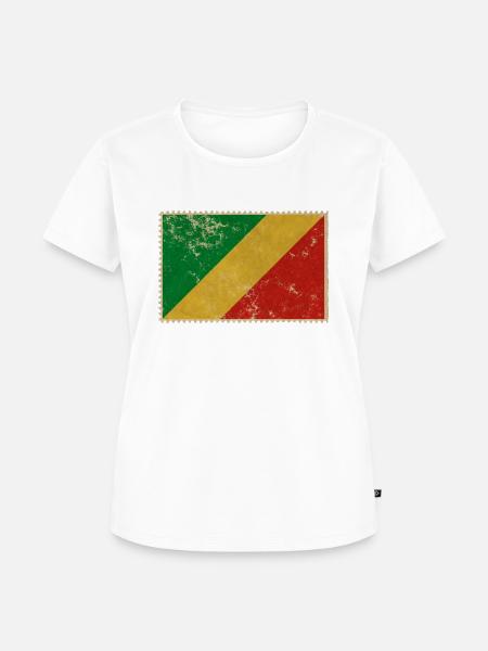 Republik Kongo - Frauen Premium Bio T-Shirt - Weiß