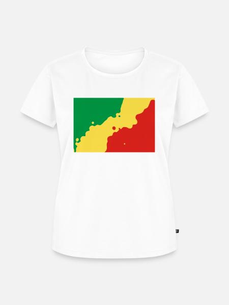 Republik Kongo - Frauen Premium Bio T-Shirt - Weiß