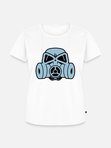 Gasmaske - Frauen Premium Bio T-Shirt - Weiß