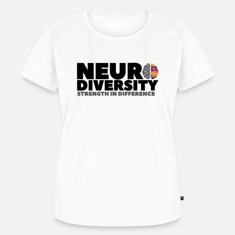 Neurodiversité: force dans la différence 2 - T-shirt Premium bio Femme - blanc
