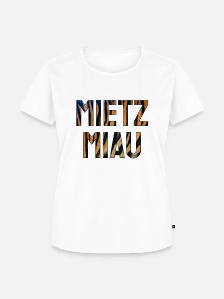 mietz miau - Frauen Premium Bio T-Shirt - Weiß