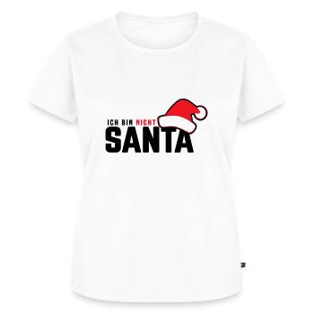 nicht santa - i'm not santa - Frauen Premium Bio T-Shirt - Weiß - Vorne - AI Model Female 172 dark (172cm)