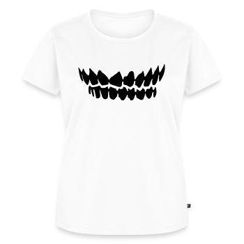 Zähne - Frauen Premium Bio T-Shirt - Weiß - Vorne - AI Model Female 172 dark (172cm)
