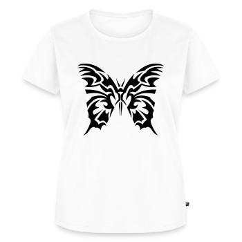 papillon tribal - T-shirt Premium bio Femme - blanc - Devant - AI Model Female 172 dark (172cm)