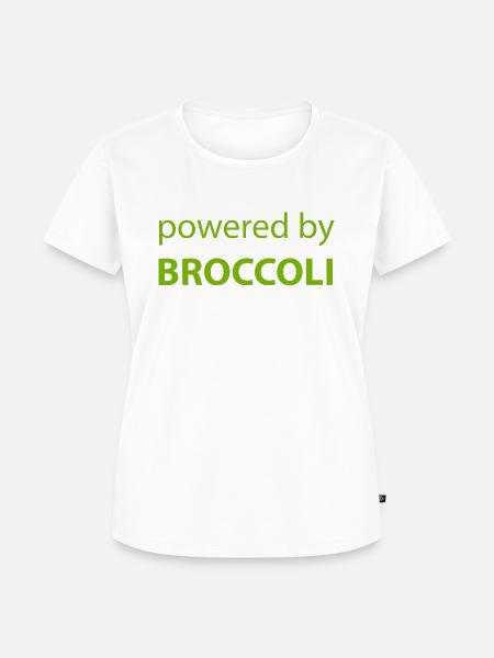 Powered by Brokkoli - Frauen Premium Bio T-Shirt - Weiß